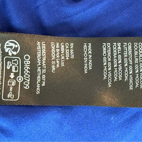 Anthropologie | Royal Blue High-Low Ruffle Dress - Picture 9 of 10